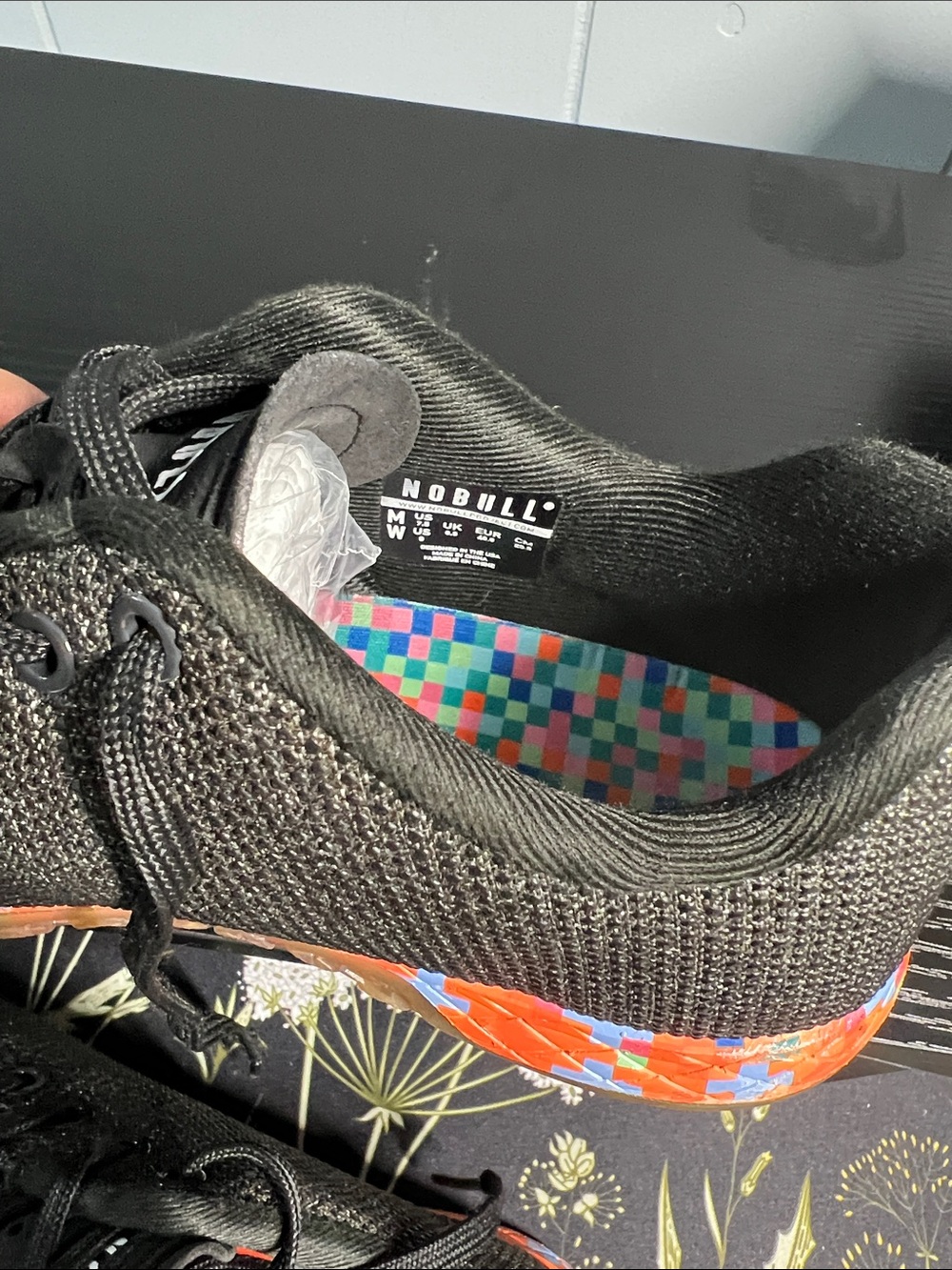 Pre-loved NOBULL Outwork Prism Trainer Sneakers Sz W 8/ M 7.5 - Picture 5 of 14